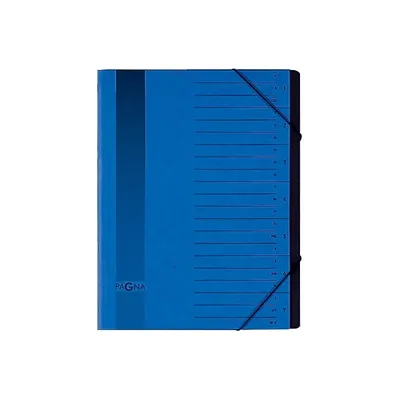 Produktbild von Pagna Ordnungsmappe 7 Fächer, Schwarz, Blau, Porträt, A4, 245 mm, 320 mm
