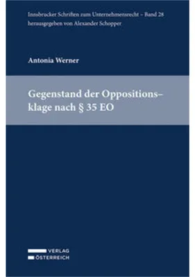 Obrázek produktu pro Gegenstand der Oppositionsklage nach § 35 EO