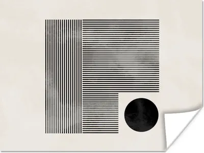 Produktbild von MuchoWow® Poster Quadratisch - Minimalismus - Abstrakt 120x90 cm - Wandbild