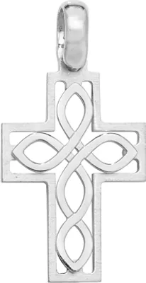 Productafbeelding van Halsketting met kruis, zilver 925 - 34mm * 18mm; TRS23968