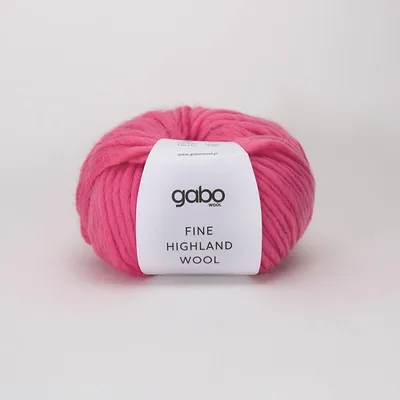 Obrázek produktu pro Gabo Wool Highland Wool Pink 100g - Rychlé a hřejivé projekty z peruánské vlny