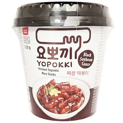 Produktbild von Yopokki Instant Jjajang Topokki Reiskuchen 12er Pack (1 Karton 12 x 120g)