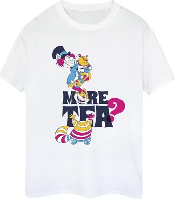 Produktbild von Disney - "Alice In Wonderland More Tea" T-Shirt für Damen BI8947 (XL) (Weiß)
