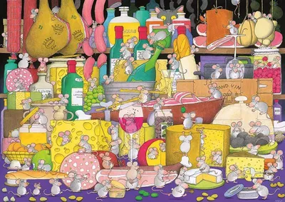 Immagine prodotto di Lupo - Festa del topo - Puzzle da 1000 pezzi