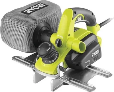 Image de Rabot Électrique RYOBI 750W, 82 mm Largeur, 2 mm Profondeur, 0-12 mm Feuillure, EPN7582NHG, 2 Fers Réversibles, 2 Guides Parallèles