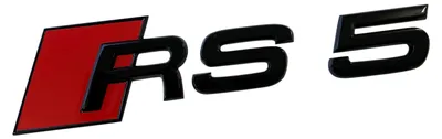 F5 Emblem Schriftzug Schwarz Heck Hinten Original Audi Black Edition RS5 8T 8F in der Farbe Schwarz von Volkswagen AG