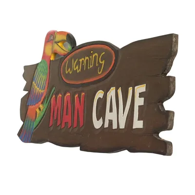 Produktbild von Hawaii Wandschild Mottoparty Strandbar Wandbrett Wandmaske Hawaiischild Holzschild 50 cm Man Cave Nr. 10