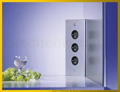 Produktbild von Thebo Ecksteckdose 17587/320/3 Aluminium 3-fach ST 3007/320/3