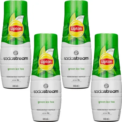 Produktbild von SodaStream Getränke-Sirup Lipton Eistee Grüner Tee, 440ml, 4 Stück