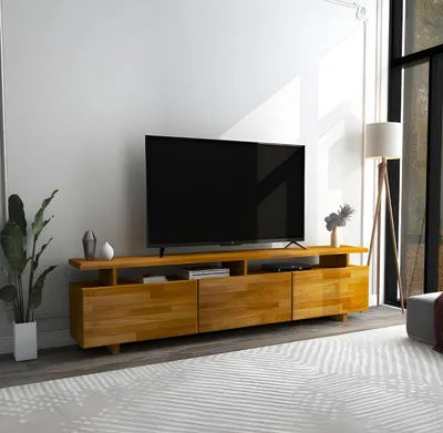 Immagine prodotto di Porta TV marrone Mobili in legno per il soggiorno di stile Credenza di lusso