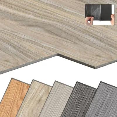 Produktbild von NAIZY PVC Bodenbelag Vinylboden Selbstklebend mit Holz-Optik, 54 Stück 7,53m² Vinyl Klebefliesen Bodenfliesen Selbstklebend, PVC Boden Rutschfest Wasserfest Schwer Entflammbar, Eiche Gewaschen