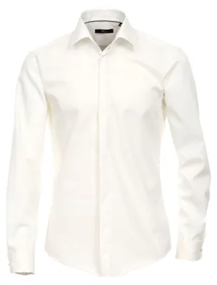 Produktbild von Bundle - Venti - Evening - Slim Fit- Festliches Bügelfreies Herren Hemd mit extra langem Arm (72cm) (001842), Größe:41, Farbe:Creme (002)