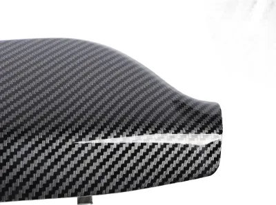 Immagine prodotto di 1 paio di coprispecchi in fibra di carbonio in plastica, resistenti alle intemperie, per lato sinistro e destro, cappuccio specchietto retrovisore esterno
