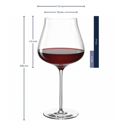 Produktbild von LEONARDO 066412, Rotweinglas, Standard-Glas, Glas, Transparent, Burgunderwein, klar