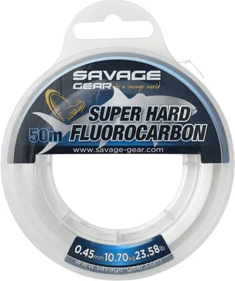 Produktbild von Savage Gear Super Hard Fluorocarbon Clear 0,55 mm 50 m 15,90 kg Angelleine