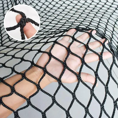 Productafbeelding van Veiligheidsnet Kinderen - Traphek Net - Val Beveiliging - Knooploos Polyester - 400 x 150 cm - Zwart