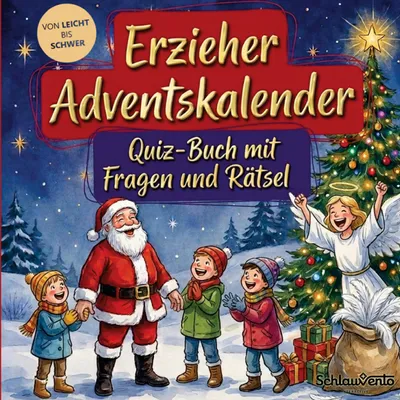 Produktbild von Erzieher-Adventskalender: Quiz-Buch mit Fragen und Rätsel