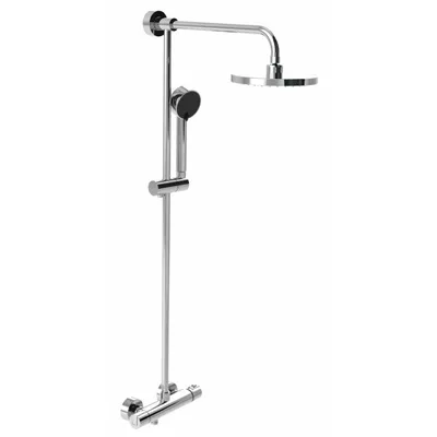 Produktbild von heinrichschulte Thermostat-Duschsystem mit Regenbrause ascona_1 - verchromt -