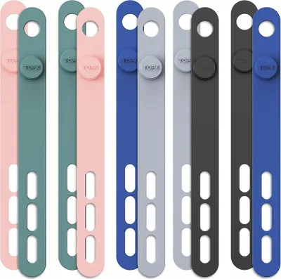 Immagine prodotto di Fascia in silicone con supporto organizer per cavi, set da 10 pezzi TOPK J20