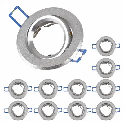 Produktbild von 10x Einbaurahmen GU10 SET 68mm inkl GU10 Sockel 16302-4