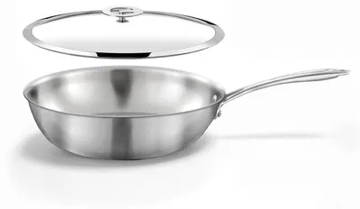 Wok 28 cm Edelstahl Triply – für alle Herdarten inkl. Induktion