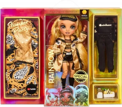 Obrázek produktu pro MGA Rainbow High Panenka Slumber Party Marisa Golding Pyžamová party