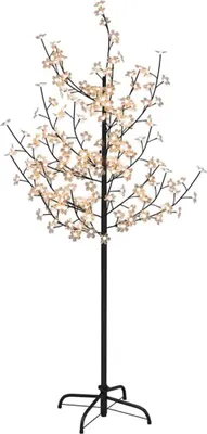 Produktbild von vidaXL LED-Baum mit Kirschblüten Warmweiß 120 LEDs 150 cm
