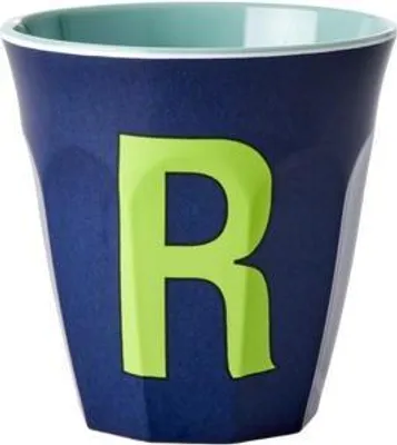 Immagine prodotto di RICE Bicchiere Medium Melamina Lettera "R" Dark Blue