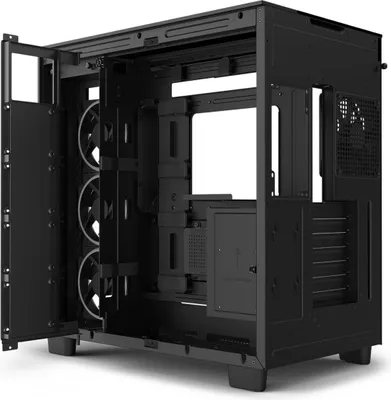 Produktbild von NZXT H9 Elite - Midi Tower - PC - čierna - ITX - Micro-ITX - Mini-ITX - nerezová oceľ - tvrdené sklo - 16,5 cm
