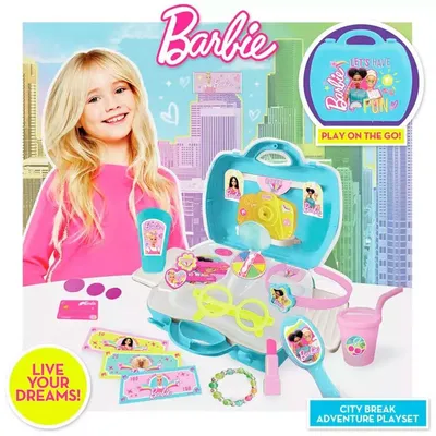 Productafbeelding van Mattel Barbie Stadsavontuur Speelset - 20-delig - Vanaf 3 jaar