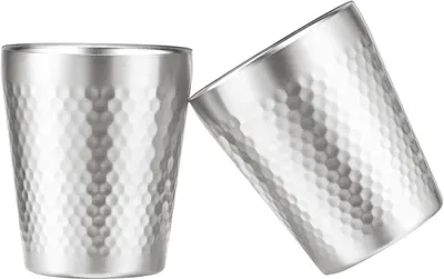 Produktbild von Edelstahlbecher 300 ml, 2 Stücke, doppelwandig, für Camping