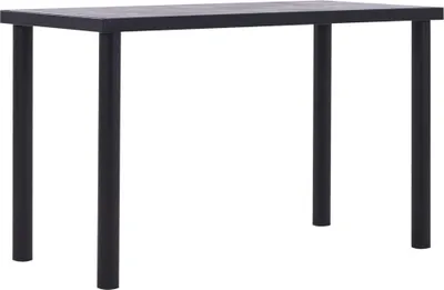 Zdjęcie produktu dla Stół jadalniany, czarny i betonowy szary, 120x60x75 cm, MDF