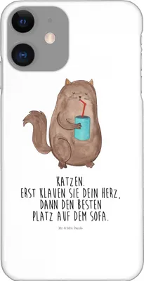 Produktbild von Mr. & Mrs. Panda Iphone 11 Handyhülle Katze Dose - Weiß - Geschenk, Katzen, Bezaubernd, Cover, Herz, Hülle, Katzenfutter, Handy Schutzhülle, Cat, Cats, XR
