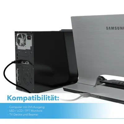 Produktbild von DVI-D Verbindungskabel, 24+1, Dual-Link, 5m