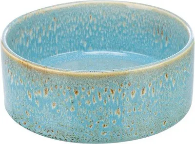 Obrázok produktu pre Keramický košík pre psov 09 l/ø 16 cm v modrej farbe – pre malé psy