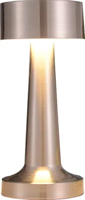 Produktbild von Tragbare Kabellose Schreibtischlampe,LED Tischleuchte Hell,1200mAh Dimmbare Lampe 3 Helligkeitsstufen Metalllicht Tischlampe（Silber）