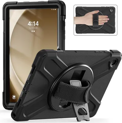 Produktbild von Samsung Galaxy Tab A9 Plus Hülle - Heavy Duty Case mit Ständer - Schwarz