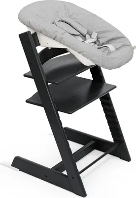 Produktbild von Stokke® Tripp Trapp Hochstuhl Black inkl. Babyset & Newborn Set Anthracite