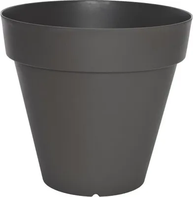 Immagine prodotto di Vaso da fiori RIVIERA SOLEILLA Rotondo, Ø 49 x H 44,8 cm, grigio, 50 litri, polipropilene riciclabile