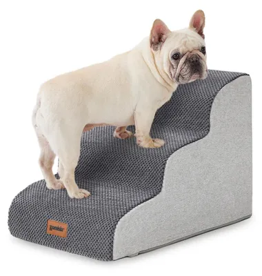 Immagine prodotto di Scala per cani, altezza 40 cm, 3 gradini, colore grigio