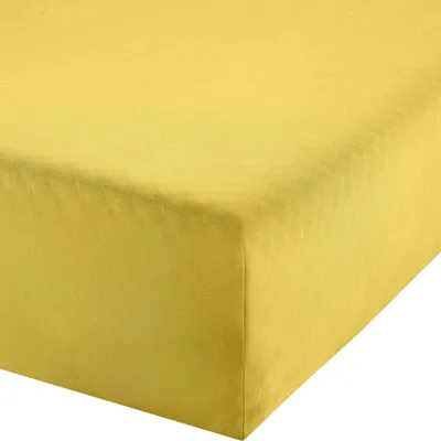 Produktbild von Erwin Müller Boxspringbett-Spannbettlaken Freising" gelb 140x200 cm - 160x220 cm"