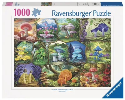 Imagen del producto de Ravensburger, "Hongos Hermosos", 1000 piezas, Plantas, a partir de 14 años