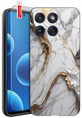 Obrázok produktu pre ETUI do Motorola Edge 70 | WZORY | SILIKONOWE MATT CASE + SZKŁO 9H