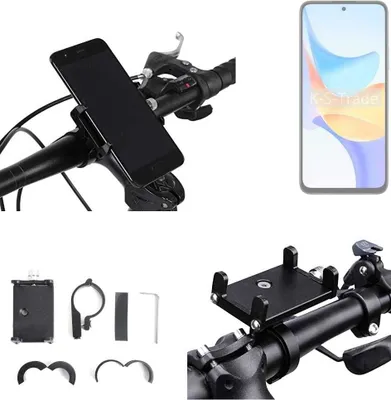Produktbild von K-S-Trade Handyhalterung für das Fahrrad kompatibel mit Honor Play 50 Halter Lenkstange Fahrradhalterung Motorrad Bike Mount Befestigung Smartphone
