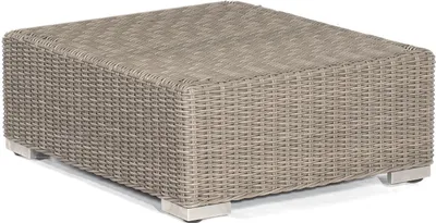 Produktbild von Sonnenpartner Residence Lounge-Hocker mit Kissen SitzhockerAlu/Polyrattan stone-grey