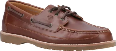 Image de Sperry - Chaussures bateau Logo pour homme, cuir FS12431 (42 EU) (Marron)