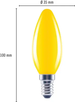 Obrázek produktu pro LED žárovka FLAIR C35 E14 / 2 W žlutá