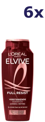 Produktbild von 6x L'Oréal Elvive Shampoo 250 ml Full Resist