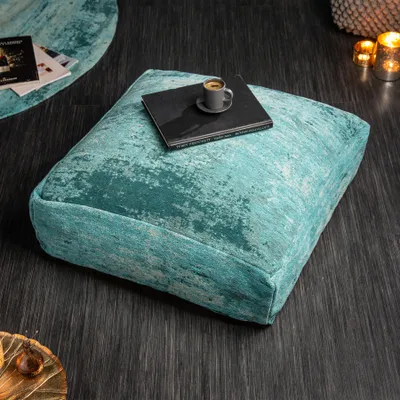 Produktbild von riess-ambiente Design Bodenkissen XL MODERN ART 70cm türkis abstraktes Muster Sitzkissen