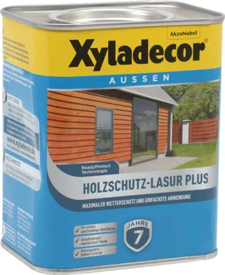 Produktbild von Xyladecor Holzschutz-Lasur PLUS Kiefer 750 ml wasserbasiert Außen Imprägnierung Langzeit